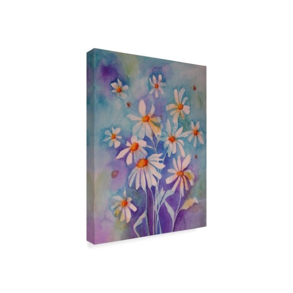 Angie Livingstone 'Dancing Daisies' Canvas Art,18x24